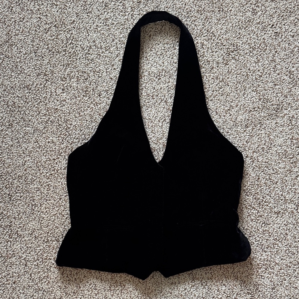 Zara Black Halter Camisole